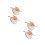 4Pièces Miniature Bois Sans Odeur Décor Rustique Marron 2