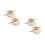 4Pièces Miniature Bois Sans Odeur Décor Rustique Marron 3