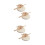 4Pièces Miniature Bois Sans Odeur Décor Rustique Marron 4
