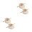 4Pièces Miniature Bois Sans Odeur Décor Rustique Marron 5