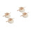 4Pièces Miniature Bois Sans Odeur Décor Rustique Marron 6