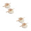 4Pièces Miniature Bois Sans Odeur Décor Rustique Marron 7