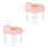 2Pièces Rangement Lait Poudre Rose PP Étanche Pour Usage 10