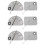 6Sets Stainless Steel Silver Makeup Foundation Mixing Pallet Set 10