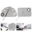 6Sets Stainless Steel Silver Makeup Foundation Mixing Pallet Set 11
