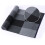 2Pièces Écharpes Hiver Plaid Coloré Design Stylé Confortable 8