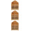 3Pièces Bois Orange Double Usage Pour Petits Animaux 7