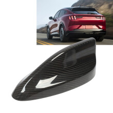Glossy Carbon Fiber Shark Fin Roof Antenna Cover for Mustang Mach‑E 2021+