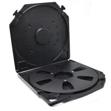 10inch Empty Take Reels Storage Box with 6-Hole Empty Takeup Reel Portable Protection Case for 10Inch Sound Tapes B
