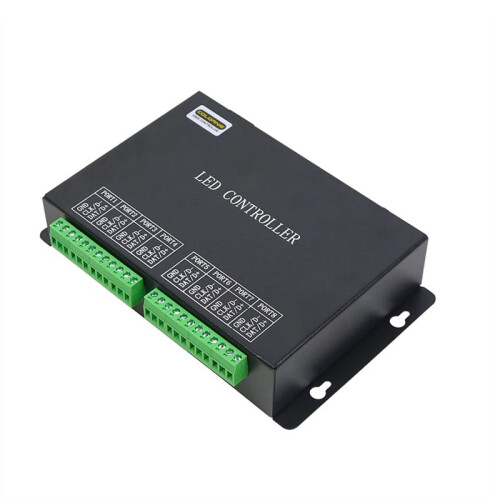 H801RC Artnet LED Pixel Controller, do SPI 5440 Pixels Controller 8192 Pixels 8Ports Salve Work With Computer Network (UE)