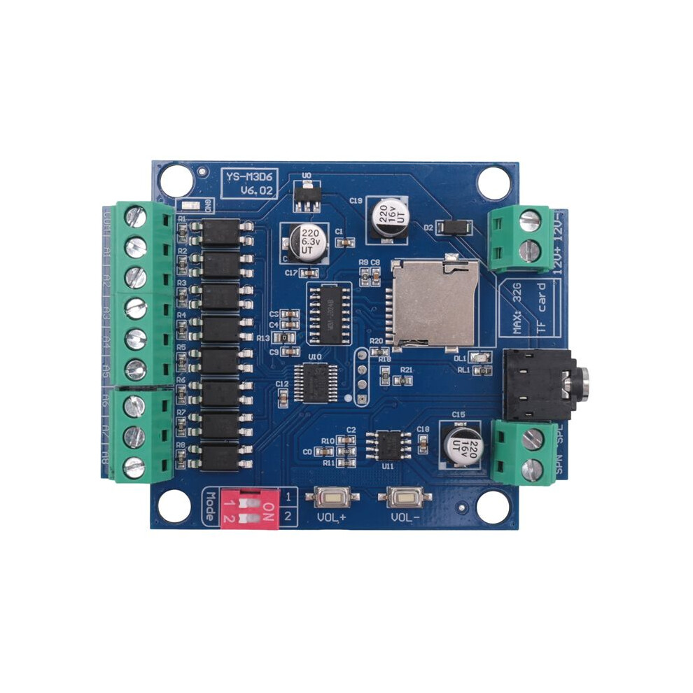 12V Mp3 Voice Player Module With Power Amplifier, Alarm Prompter, Voice Broadcaster, Trigger Mode, Multi-Mode 4711493988237