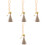 4Pièces Bois Beige Suspendue Pour Décor 4