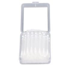 100 pièces de coton-tiges salins pour piercings et nettoyage nasal, doubleExtrémité