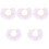 5Pièces Colliers Ajustables Violet Style Élégant 4