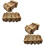 4Pièces Coffrets Puzzle Bois Marron Intellectuel Enfant 7