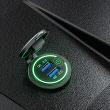 Kfz USB Ladepad QC3.0 Mehranschluss