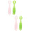 4Pcs Infant Silicone Spoons Baby Feeding Utensils Soft Handle Assorted 7