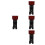 4Pièces Porte Casque Mural Bois Et Acier Marron Polyvalent 6