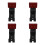 4Pièces Porte Casque Mural Bois Et Acier Marron Polyvalent 9