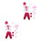 2Ensembles Costume Infirmière 18 Rose Accessoires De Jeu 5
