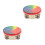 2Stk Regenbogen Percussion Tamburin Handtrommeln Für Kinder 2