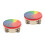 2Stk Regenbogen Percussion Tamburin Handtrommeln Für Kinder 3