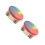 2Stk Regenbogen Percussion Tamburin Handtrommeln Für Kinder 4