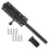 Heavy Duty Slide Bolt Gate  with A Padlock, Horizontal Bolt  Floor  Hardware and Lockable (Black,10 Inch) 1