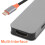 Laptop Dockingstation USB C Aluminium Mehrfachanschluss Dock 7