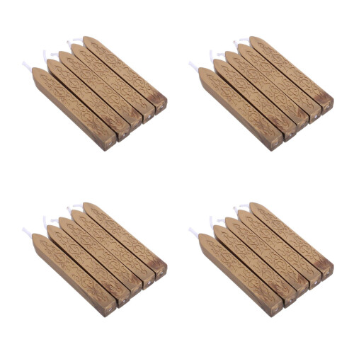 20Pièces Bâtons Cire Dorés À Pour Sceaux Et Décoration