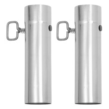 2Pcs Stainless Steel Tent Wood Stove Pipe for Camping and Outdoor Use