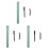 3Sets Growth Chart for Kids Wall Hanging Assorted Color Height Ruler 1