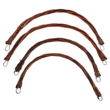 4Pcs Portable Woven Basket Handles for Picnic Grocery and Laundry Use