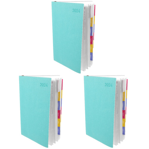 3Pièces Planificateur Pratique 2024 Vert -Notes 2