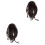2Pièces Extension Queue De Cheval Claw Clip Synthétique Marron 3