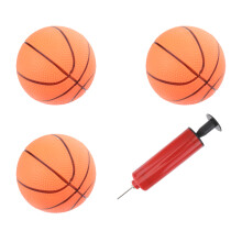 8St Rubber Basketbal Met Pomp Voor En Buiten