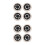 8Pcs Durable Cart Wheels Eva+pp Heavy Duty Trolley Replacement Black 2