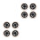8Pcs Durable Cart Wheels Eva+pp Heavy Duty Trolley Replacement Black 3