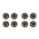 8Pcs Durable Cart Wheels Eva+pp Heavy Duty Trolley Replacement Black 4