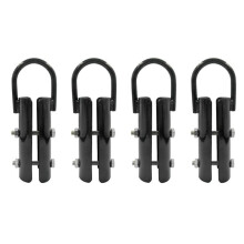 4X Climbing Rope Clamp,Rope Climb Workout Rig Attachment Hook for 1.5Inch Rope Clasp Fitness Equipment Strength Training