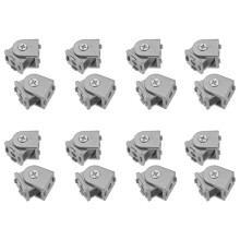 16 Pcs Aluminum Alloy Pivot Joint for Aluminum Extrusion Profile 2020 Series Flexible Pivot Joint 2020 Aluminum Profile