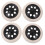 8Pcs Durable Cart Wheels Eva+pp Heavy Duty Trolley Replacement Black 9