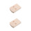 2Pièces Support De Chevalet En Bois Beige Pour Réparations 4