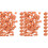 560Pièces Mini Orange Décoratives Pour Maquettes Et Bricolage 2