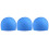 3Stk Blaue Schwimmkappen Elastisch Zum Schutz Und 7