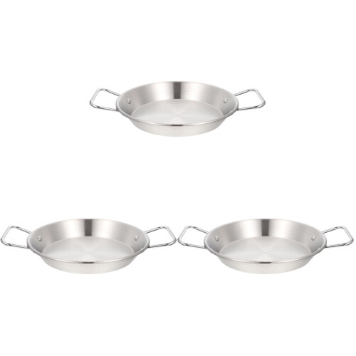 3Pcs Stainless Steel Snack Holder Silver Smooth Surface Easy Clean 1