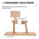 1Set Robuster Holz Stickständer Beige Für Präzises DIY Stickzubehör 6