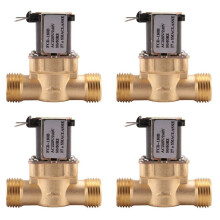 4Stück 1/2 Zoll Wechsel Strom 220 V Magnet Ventil mit Normaler Weise Geschlossenem Messing Magnet Ventil für Pumpen Zur Chemischen Steuerung der