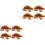 2Pièces Mini Marron Pour Décor Et Jardin Miniature 4
