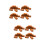 2Pièces Mini Marron Pour Décor Et Jardin Miniature 8